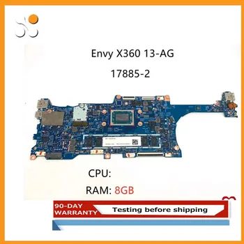 HP Envy X360 HP 13-AG Klēpjdators mātesplatē Ar Ryzen R5 2500 CPU + 8GB RAM L19574-601 17885-2 448.0EC05.0021 Testa OK