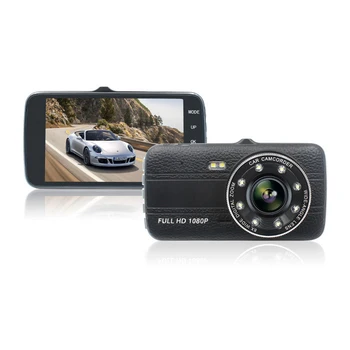 4 Collu Dashcam Full HD 1080P Dual Objektīvs Video Ierakstītājs Ar Atpakaļskata Cilpa Ieraksti Nakts Redzamības Auto Registrator CarDvr