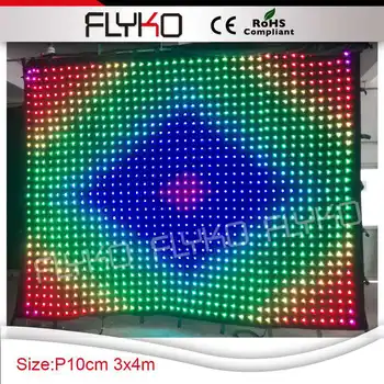 Bezmaksas Piegāde P100 3*4m LED Dizains Aizkaru led video aizkaru
