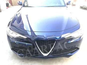 Oglekļa Šķiedras Priekšējo Lūpu vēja aizsargs priekš Alfa Romeo Giulia Sedana Standarta/Sports 2016 2017 2018 Vadītājs Bufera Aizsargs Car Styling