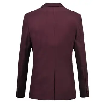 Vīriešu uzvalks jaka jauna tendence formālu gadījumos, graudu sprādzes žakete augstas kvalitātes pasūtījuma atpūtas biznesa uzvalks jaka