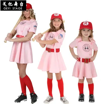 Cosplay profesionālā beisbola vienotu Halloween bērnu apģērbu, sieviešu, sporta viengabala beisbola vienotu beisbola svārki