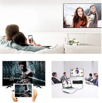 Dokstacija 4K Video Izeja Samsung Dex Galaxy S8 S9 S10/Plus, Ņemiet vērā, 8/9 Cilnes s4 s5e ar TV Monitoru, Projektoru USB C Hub