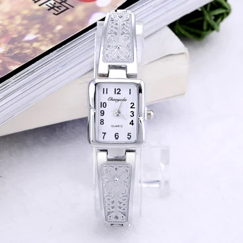 Sieviešu Skatīties Vairumtirdzniecības 100gab/set Vintage Luksusa Elegants Kvarca rokas Pulkstenis Modes Taisnstūra Cirsts Modeļus Aproce Relojes