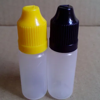 200pcs 10ml PE Plastmasas Adatu Uzpildāmas Pudeles E-Šķidruma Tukšā Pudele Ar Pilinātāju bērnu aizsardzībai paredzētām Klp Mīksta Pudelīte