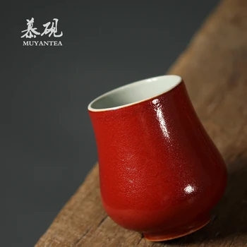Zhiye shaoliu džentlmeņu caurules rokasgrāmata, rupju keramikas pildspalvu turētājs tējas ceremonija Kung Fu tējas komplekts piederumi var saglabāt tējas