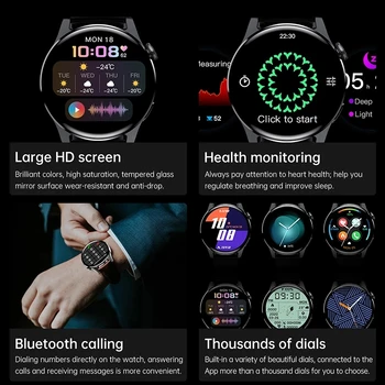 Ir 2021. Modes Vīrieši Smartwatch Bluetooth Zvanu Sportā Vīriešu Skatīties Sirdsdarbības Monitoringa Laika displejs Luxury Smart Skatīties Cilvēkam