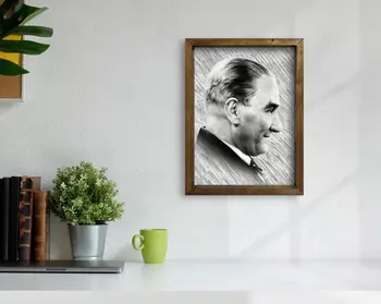BK Mājas Ataturk Dizaina Dabas Stabilu Koka Rāmi, Galda 45x65cm-33