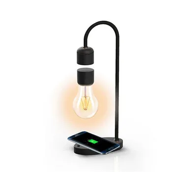 Līdzsvarota Magnētiskā Levitation Spuldzes Galda Lampas Mobilo Telefonu Bezvadu Lādēšanas USB Nakts Gaisma Magnētiskā Levitation Indukcijas Lampas