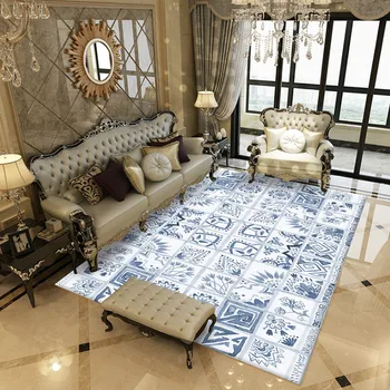 Ziemeļvalstu etniskā vēja paklājus Dzīvojamā istaba Vienkāršu paklāju kafijas galda segu Ģeometrisko modeli, Guļamistabu Mājās lielu platību, paklāji
