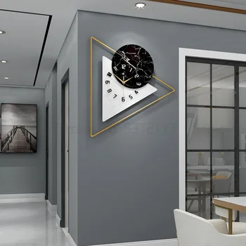 Nordic light luksusa skatīties, radošu personību, mūsdienu mākslas vienkāršu sienas pulkstenis dzīvojamā istabā sadzīves modes sienu apdare