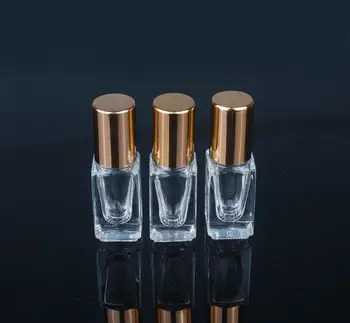 500pcs 3ml Tukšs Mini Stikla roll uz pudeles ēteriskās eļļas Uzpildāmas smaržu pudeles dezodorants konteineri SN095