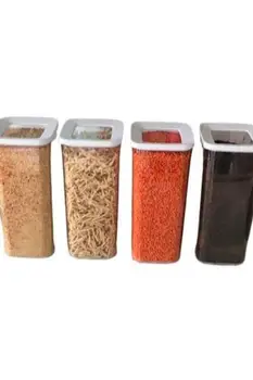 12pcs augstas kvalitātes uzglabāšanas kaste gadījumā pārtikas uzstādīt vakuuma vāks organizators virtuves pieliekamais pudeli spice pākšaugu bowknot rīsu graudu