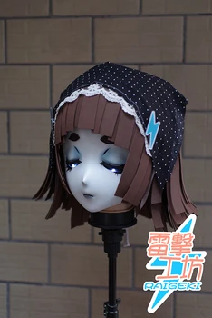 (RAIGEKI MAKS 70) Sveķu 3/4 Lolita Crossdresser LELLE BJD Cos Crossdress Vadītājs Kigurumi Anime Mikan Tsumiki Cosplay Maskas