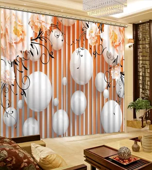 Logu aizkari viesistabā stereoskopiskās modes dekori mājas apdarei: guļamistaba, dzīvojamā istaba aizkaru