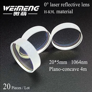 Weimeng 20 gabali 20*5mm apļveida H-K9L materiāla 0 Grādu lāzeru kopā reverse objektīvs Plano-ieliektas, 4m ar izdevīgāku cenu