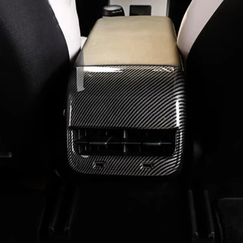 Mans Labs Auto Aizmugures izplūdes ventilācijas dekoratīvs rāmis melns, vizuļi, lai Tesla model 3 Auto piederumi