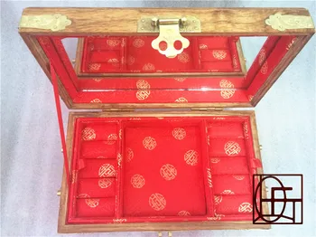 Rožkoka dubultās koka rotaslietas lodziņā malkas uzglabāšanas kaste neliels rotaslietas lodziņā antikvariāts, sarkankoks kāzu dāvanu