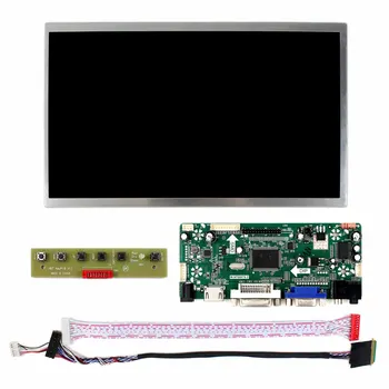 10.1 collas, 1024x600 HSD101PFW2 B101AW03 BT101IW03 LCD Panelis+H DMI LCD Kontrolieris Valdes M. NT68676