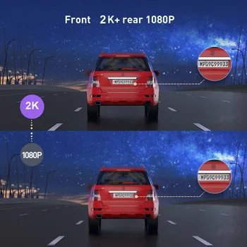 2K Auto DVR Dash Cam Spogulis Ultra HD 1440P Dash Cam 12 Collas Atpakaļskata Spogulis FHD Video Ierakstītājs Ar Atpakaļskata Kameru Sekretārs