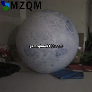 3m Milzu reklāma, PVC piepūšamās gaismas hēlija balonu piepūšamie mēness pasaulē bumbu pārdošanai