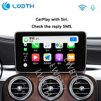 Bezvadu Apple Carplay par Mercedes A B C E G CLA GLA GLC S Klases Automašīnu spēlēt Android Auto/Atspoguļojot-2019 NTG5 W205