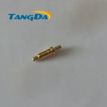 Tangda DHL/EMS D2*5mm+1,8 mm asti 1K GAB pogo pin savienotāju Akumulatora pavasara 1P Caur Caurumu 1.2 A