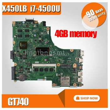 Par Asus X450LB mātesplati X450LC REV2.2 Mainboard Procesors I7-4500U GeForce GT 740M pārbaudīta